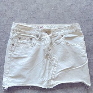 Bebe white skirt